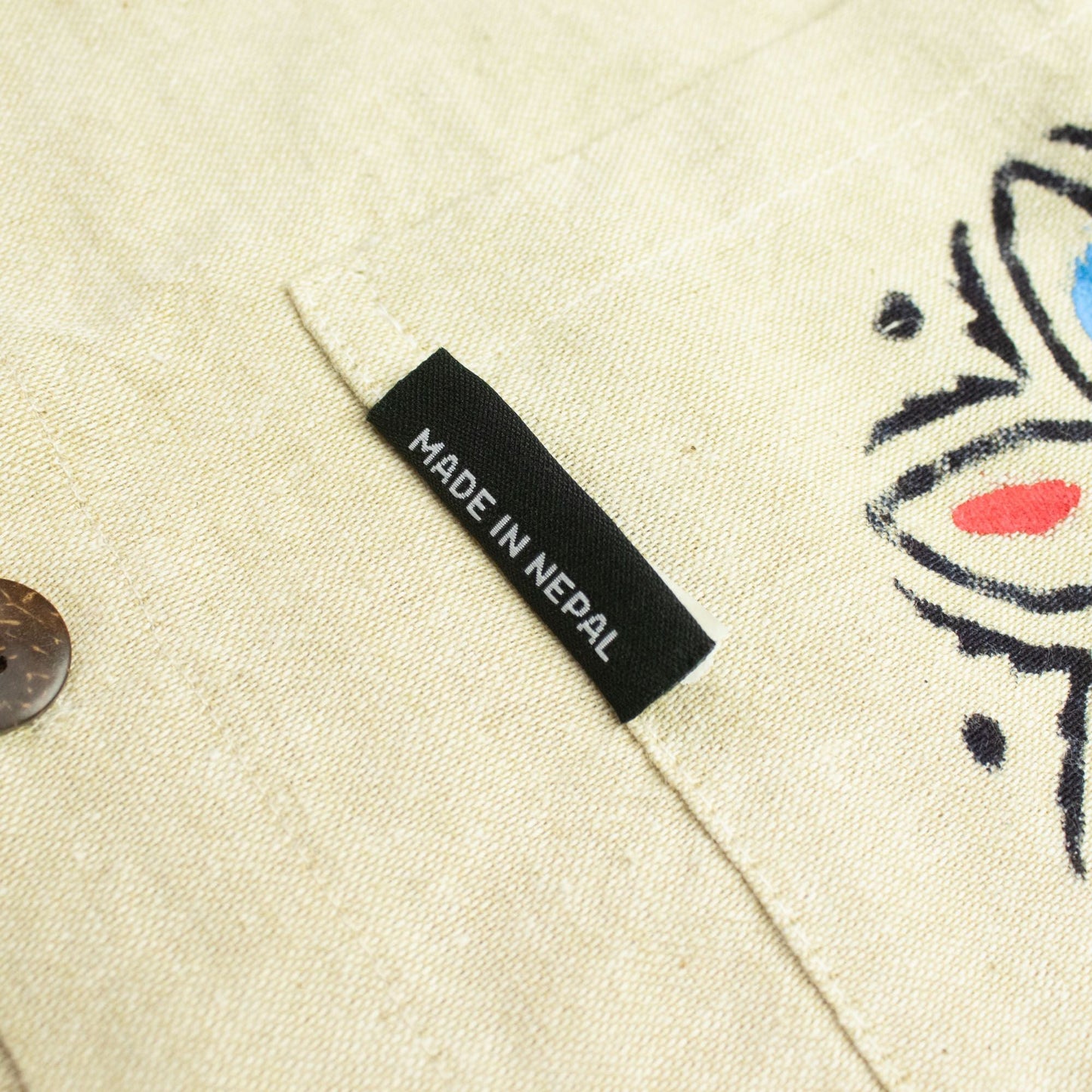 Nomad Sari Kathmandu Shirt - Stone - Medium - Luna Panther