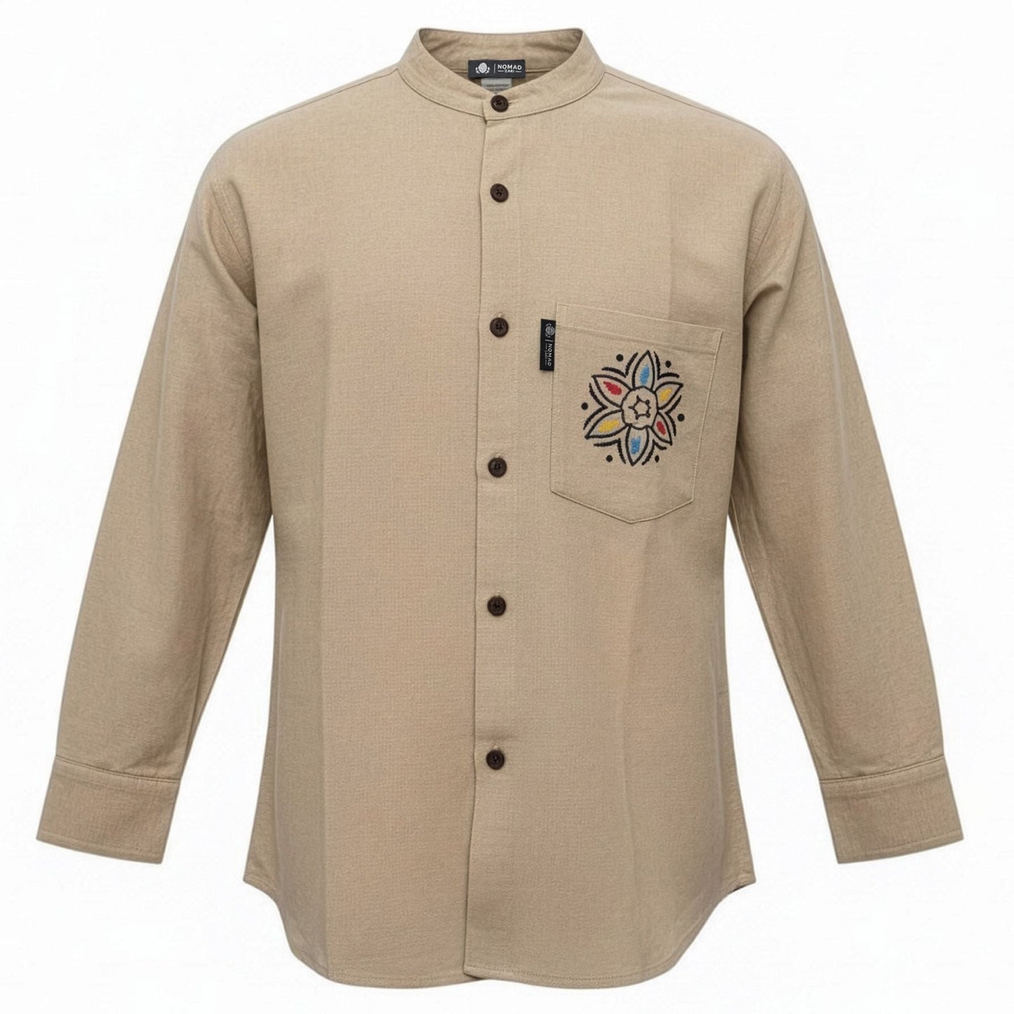 Nomad Sari Kathmandu Shirt - Stone - XL - Luna Panther