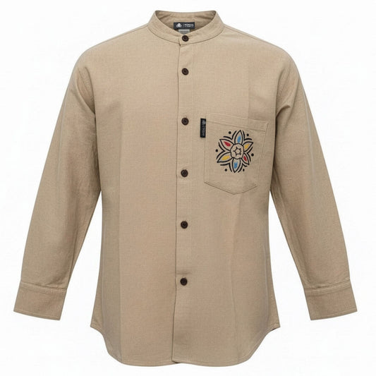 Nomad Sari Kathmandu Shirt - Stone - XL - Luna Panther alternate view