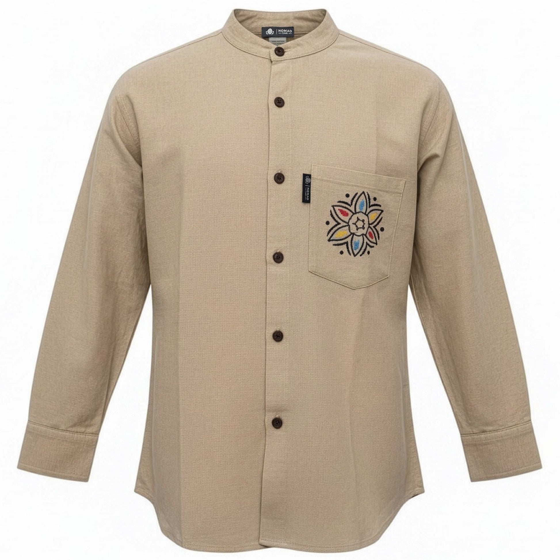 Nomad Sari Kathmandu Shirt - Stone - XXL - Luna Panther
