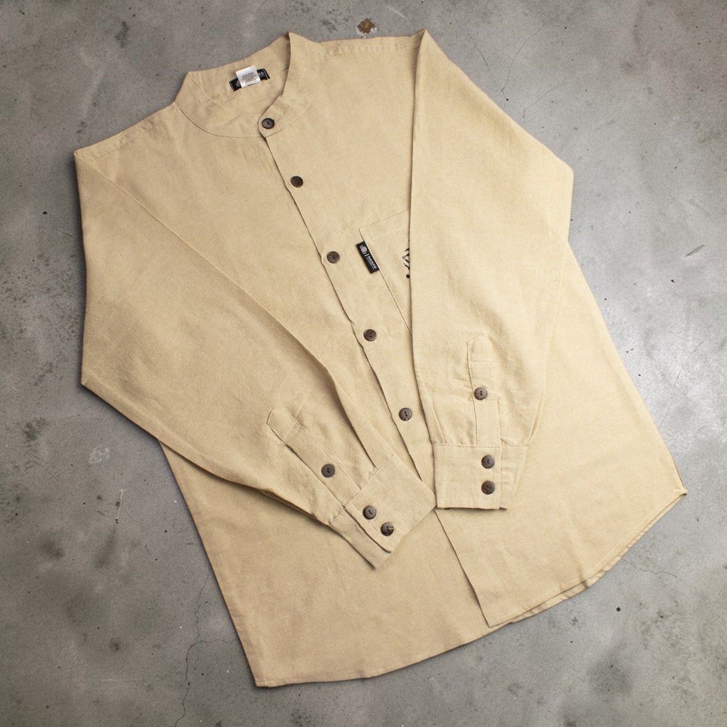 Nomad Sari Kathmandu Shirt - Stone - XXL - Luna Panther