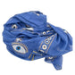 Nomad Sari Pareo - Rich Blue & Gold Evil Eye Print - Luna Panther