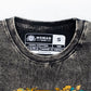 Nomad Sari Stonewashed Cotton T-Shirt - Compass of Life - Charcoal - Small - Luna Panther