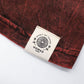 Nomad Sari Stonewashed Cotton T-Shirt - Dragon Mandala - Maroon - Large - Luna Panther