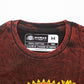 Nomad Sari Stonewashed Cotton T-Shirt - Dragon Mandala - Maroon - Large - Luna Panther