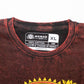 Nomad Sari Stonewashed Cotton T-Shirt - Dragon Mandala - Maroon - XL - Luna Panther