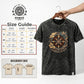 Nomad Sari Stonewashed Cotton T-Shirt - Rebel - Charcoal - Large - Luna Panther