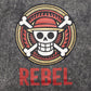 Nomad Sari Stonewashed Cotton T-Shirt - Rebel - Charcoal - Medium - Luna Panther