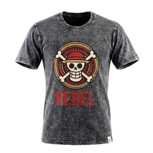 Nomad Sari Stonewashed Cotton T-Shirt - Rebel - Charcoal - Small - Luna Panther alternate view