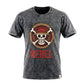 Nomad Sari Stonewashed Cotton T-Shirt - Rebel - Charcoal - Small - Luna Panther