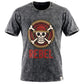 Nomad Sari Stonewashed Cotton T-Shirt - Rebel - Charcoal - XL - Luna Panther