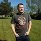 Nomad Sari Stonewashed Cotton T-Shirt - Rebel - Charcoal - XL - Luna Panther