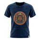 Nomad Sari Stonewashed Cotton T-Shirt - Stay Wild Moon Child - Blue - Large - Luna Panther