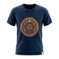 Nomad Sari Stonewashed Cotton T-Shirt - Stay Wild Moon Child - Blue - Medium - Luna Panther