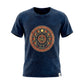 Nomad Sari Stonewashed Cotton T-Shirt - Stay Wild Moon Child - Blue - Small - Luna Panther