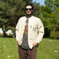 Nomad Sari Stonewashed Cotton T-Shirt - Stay Wild Moon Child - Blue - Small - Luna Panther