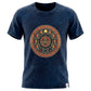 Nomad Sari Stonewashed Cotton T-Shirt - Stay Wild Moon Child - Blue - XL - Luna Panther