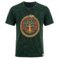 Nomad Sari Stonewashed Cotton T-Shirt - Tree of Life - Green - XL - Luna Panther