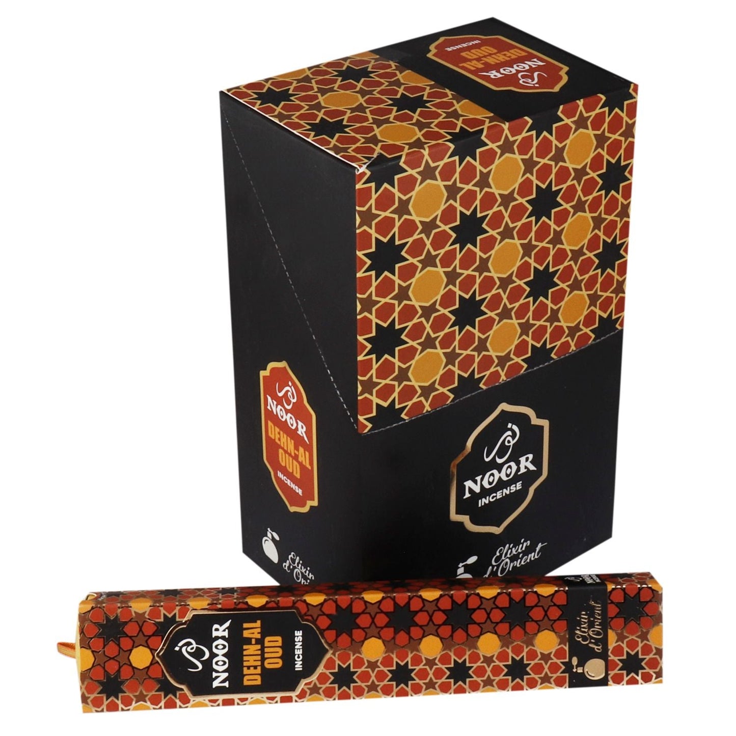 Polished Noor Oud Incense - Dehn-Al Oud featuring natural patterning and unique variations - Luna Panther