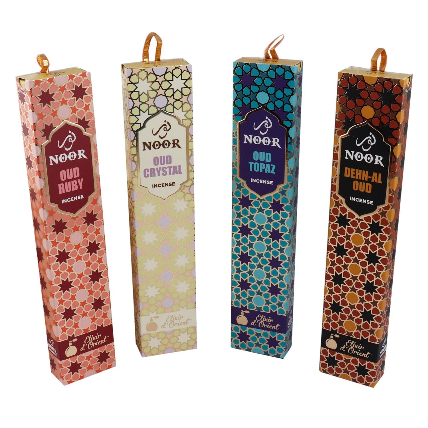 Polished Noor Oud Incense Ruby featuring natural patterning and unique variations - Luna Panther