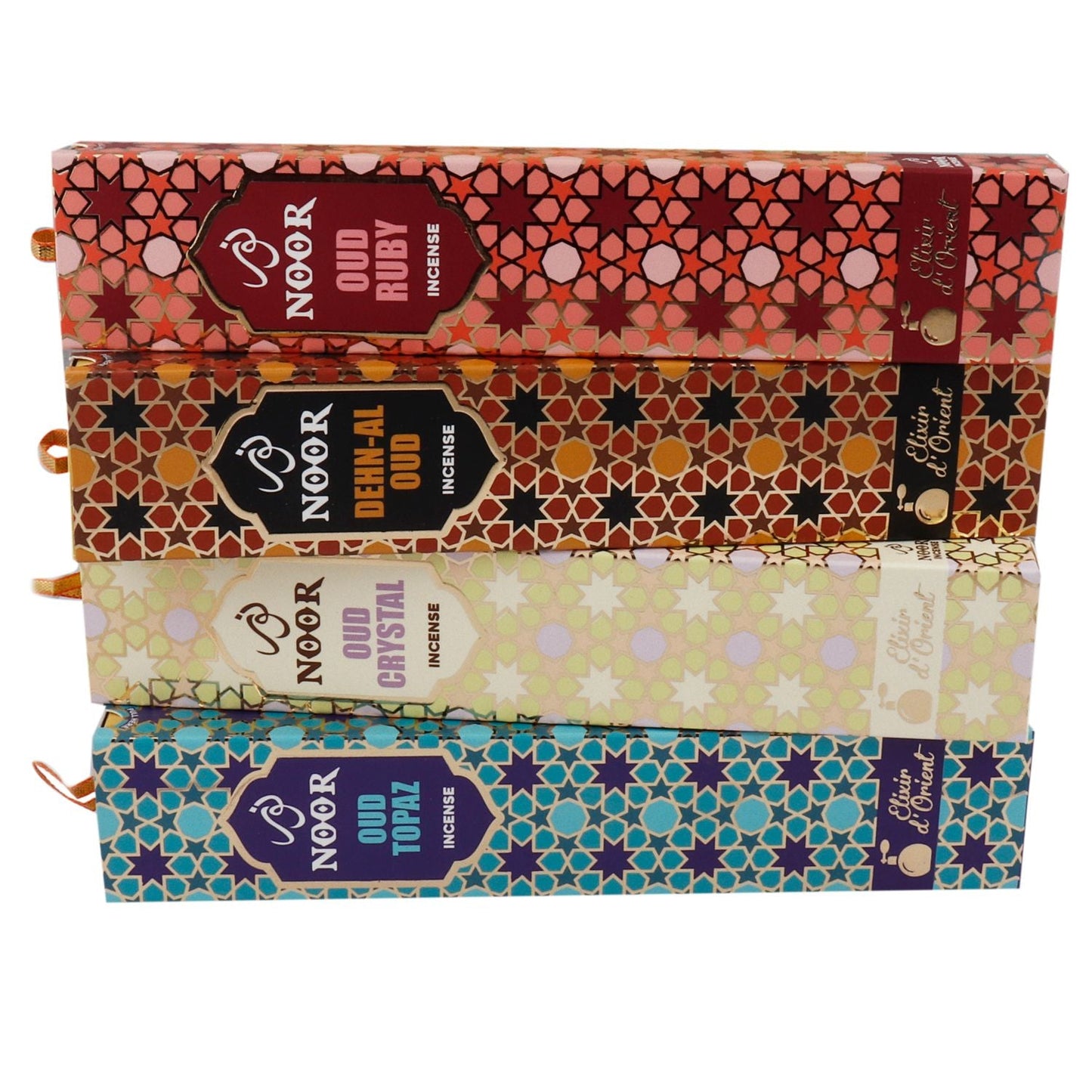 Polished Noor Oud Incense Ruby featuring natural patterning and unique variations - Luna Panther