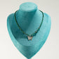 Nymph Malachite Gemstone Necklace with Real Leaf Butterfly Pendant — necklace, image 6 of 10.