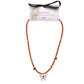 Nymph Ruby Gemstone Necklace with Real Leaf Butterfly Pendant — necklace, image 2 of 9.