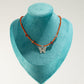 Nymph Ruby Gemstone Necklace with Real Leaf Butterfly Pendant — necklace, image 7 of 9.