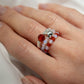 Nymph Spirit Gemstone Ring Set - Blood Moon - Luna Panther