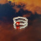Nymph Spirit Gemstone Ring Set - Blood Moon - Luna Panther