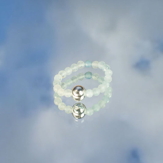 Nymph Spirit Gemstone Ring Set - Endless Ocean - Luna Panther
