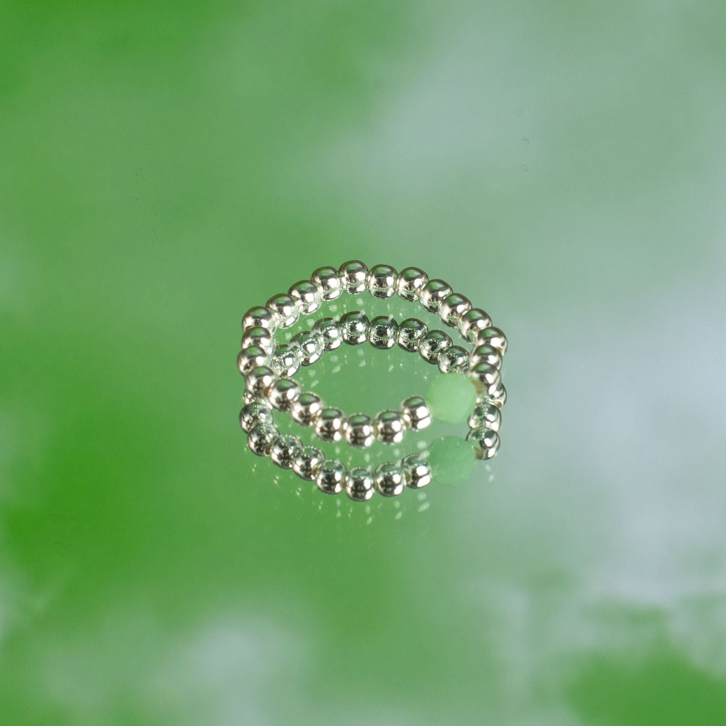 Nymph Spirit Gemstone Ring Set - Forest Spirit - Luna Panther