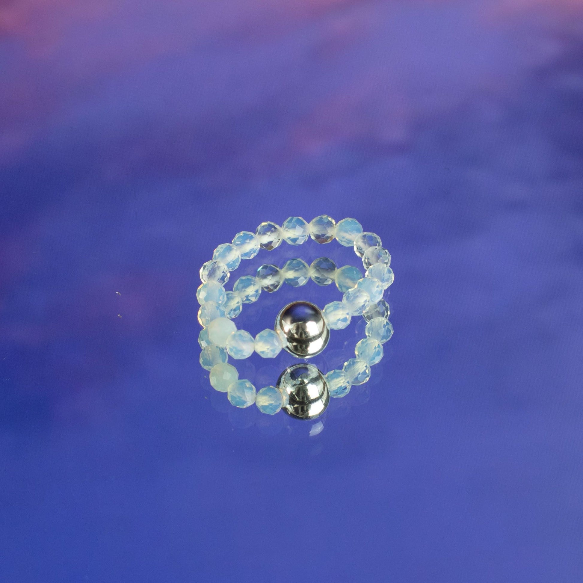 Nymph Spirit Gemstone Ring Set - Full Moon - Luna Panther