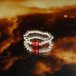 Nymph Spirit Gemstone Ring Set - Love & Flame - Luna Panther