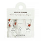 Nymph Spirit Gemstone Ring Set - Love & Flame - Luna Panther