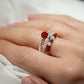 Nymph Spirit Gemstone Ring Set - Love & Flame - Luna Panther