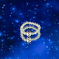 Nymph Spirit Gemstone Ring Set - Northern Lights - Luna Panther