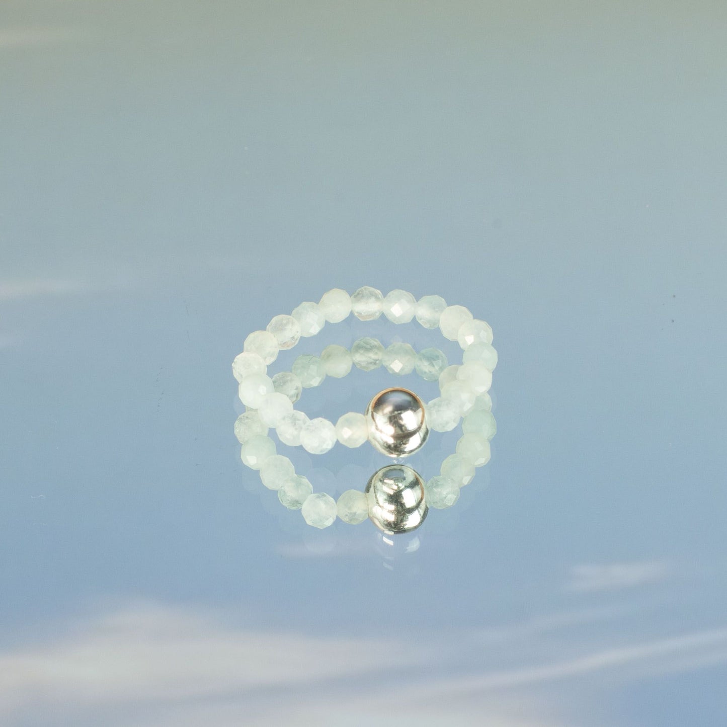 Nymph Spirit Gemstone Ring Set - Sea Sunset - Luna Panther