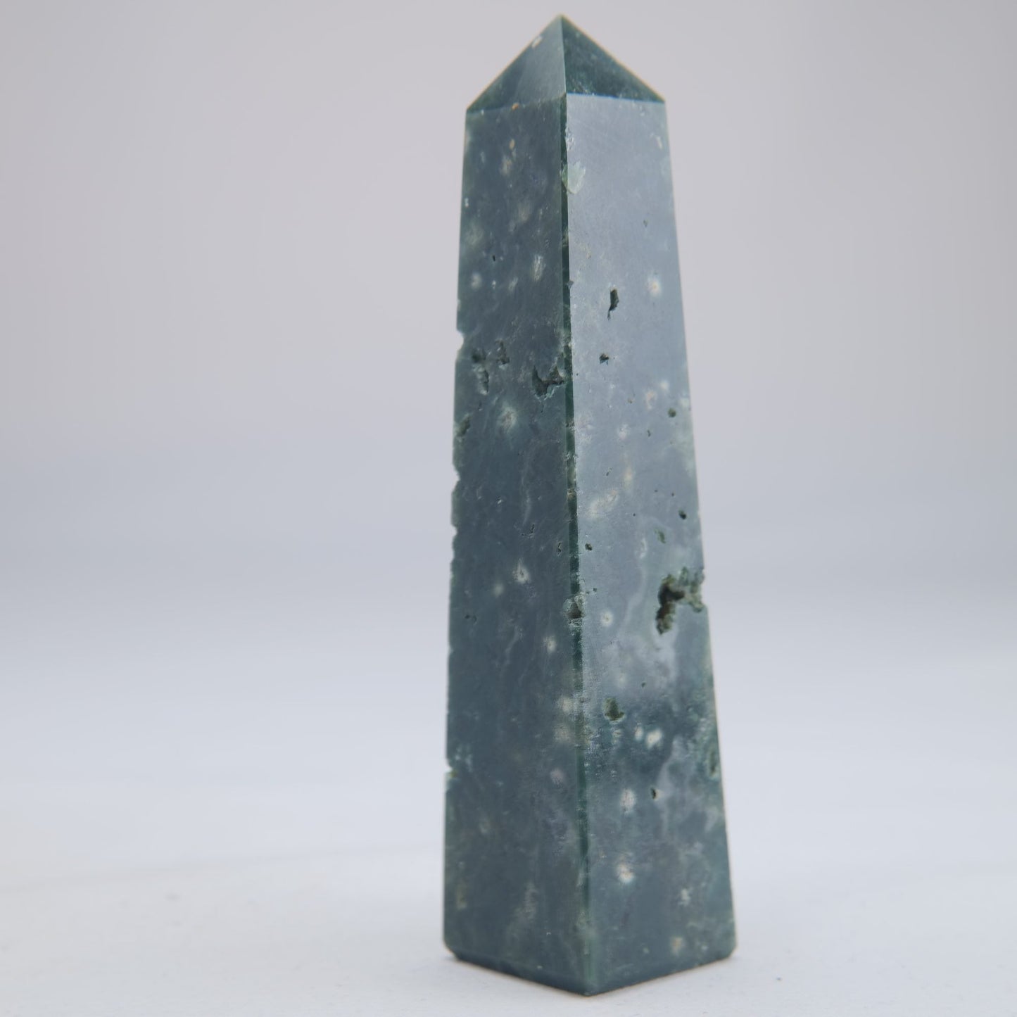 Ocean Jasper Crystal Tower 104g - Luna Panther