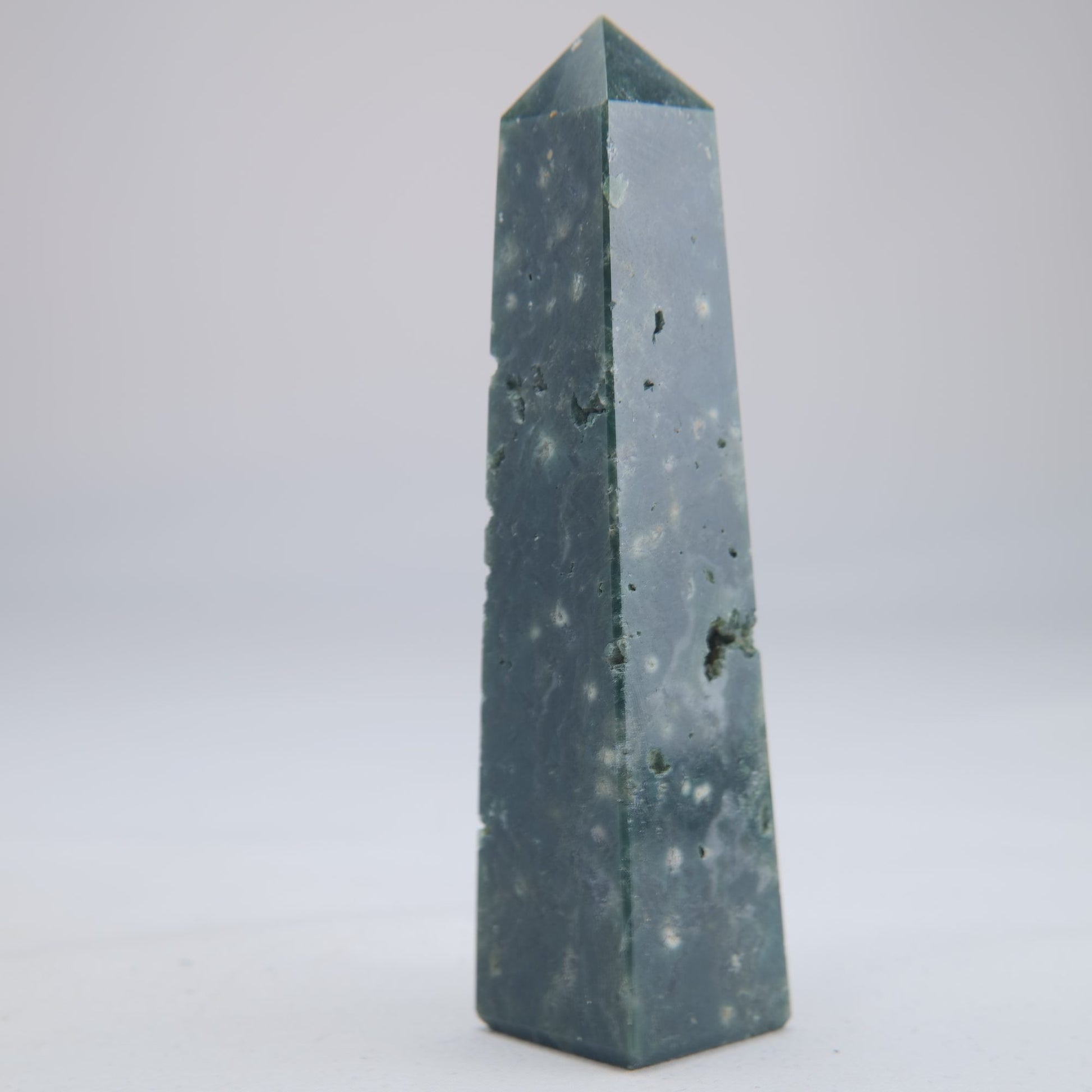 Ocean Jasper Crystal Tower 104g - Luna Panther
