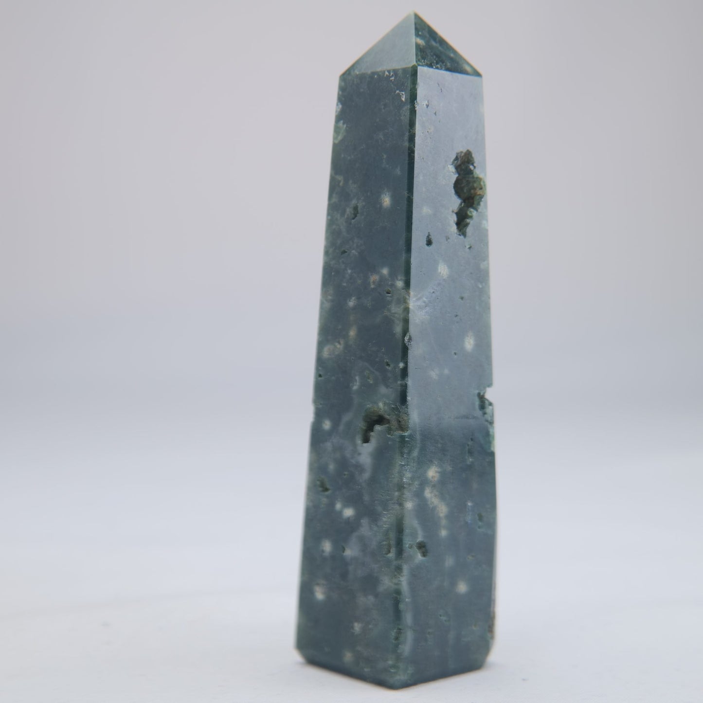 Ocean Jasper Crystal Tower 104g - Luna Panther