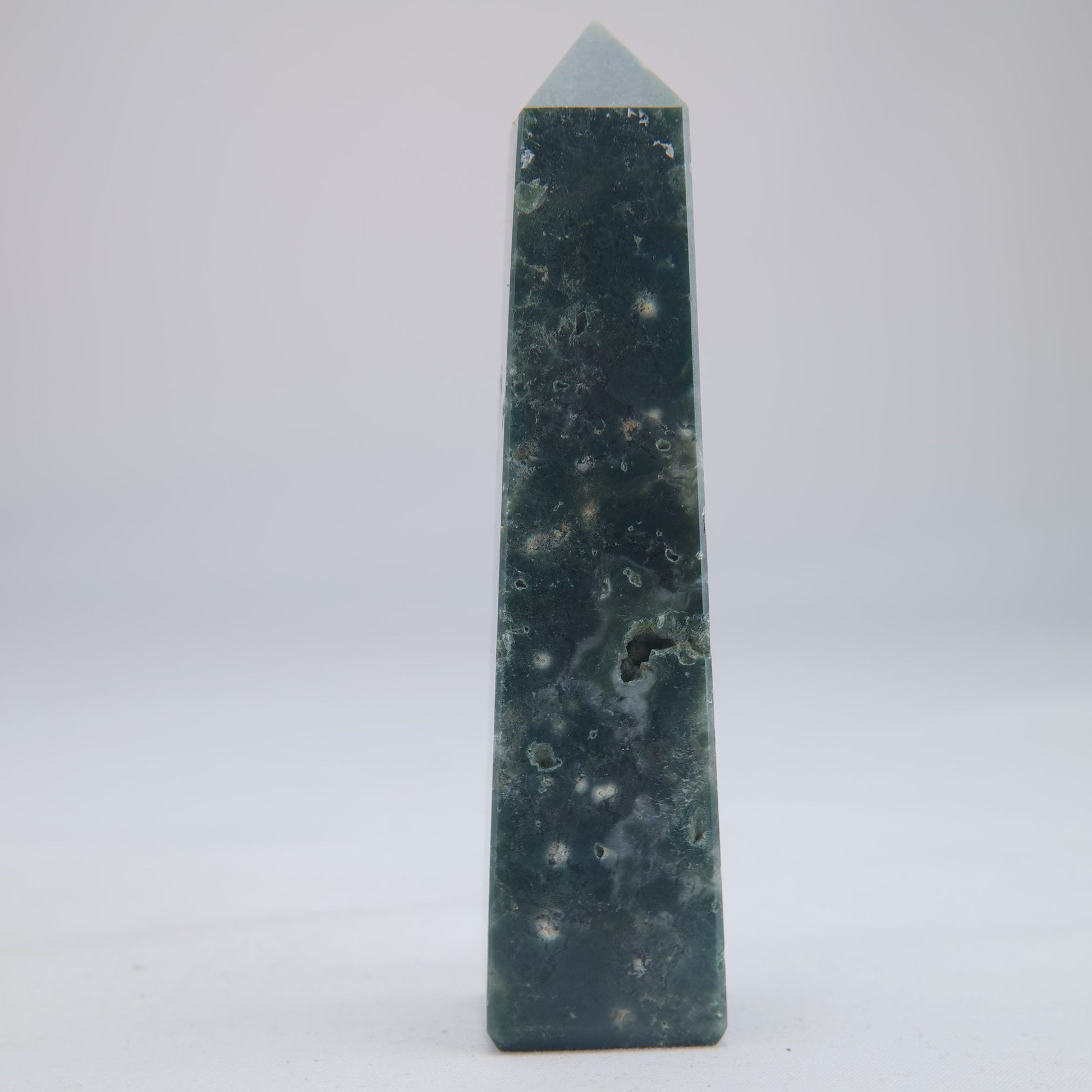 Ocean Jasper Crystal Tower 104g - Luna Panther