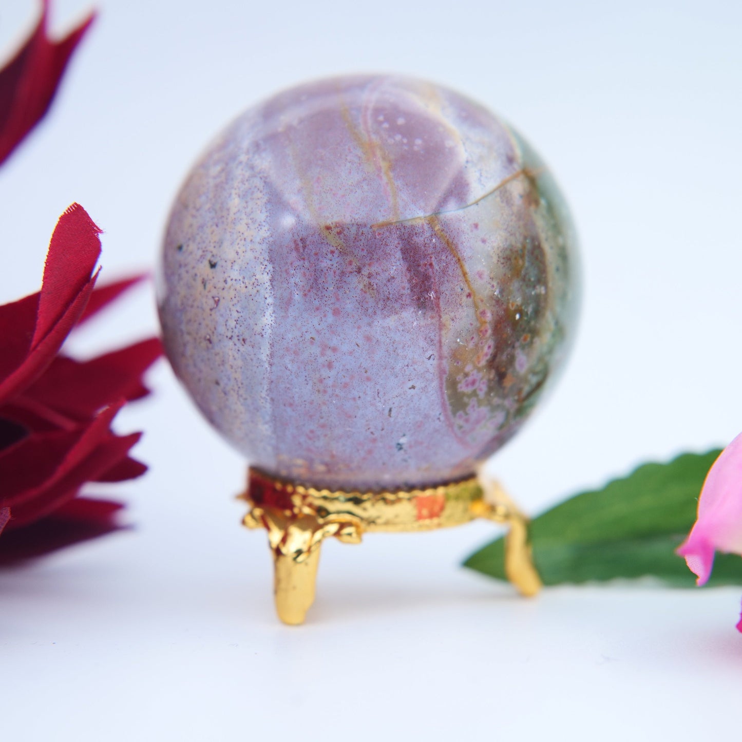 Ocean Jasper Sphere – 53 mm / 200 g - Luna Panther