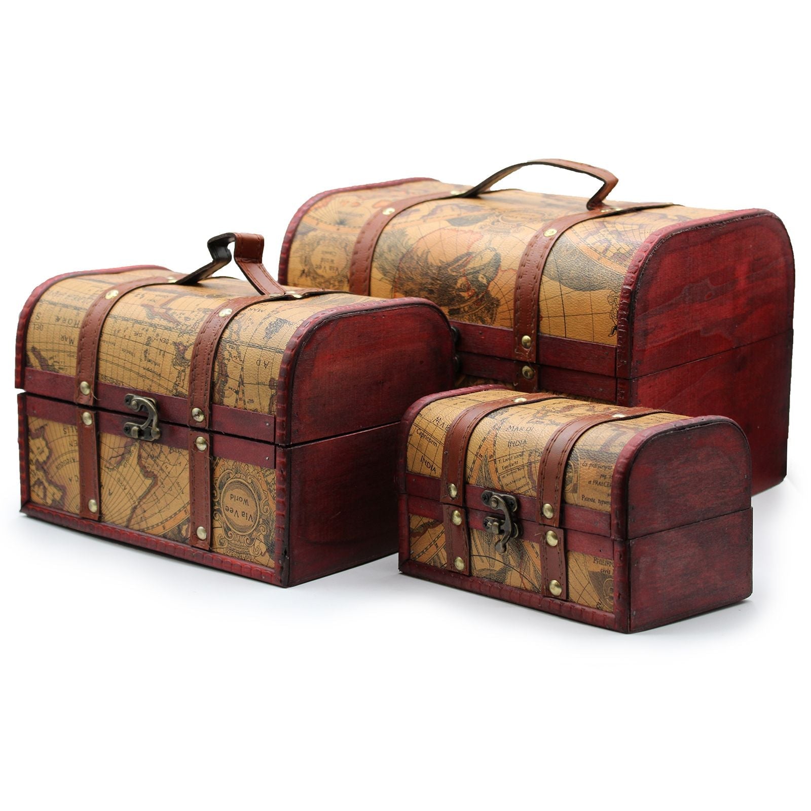 Old Map Chest - Set of 3 - Luna Panther