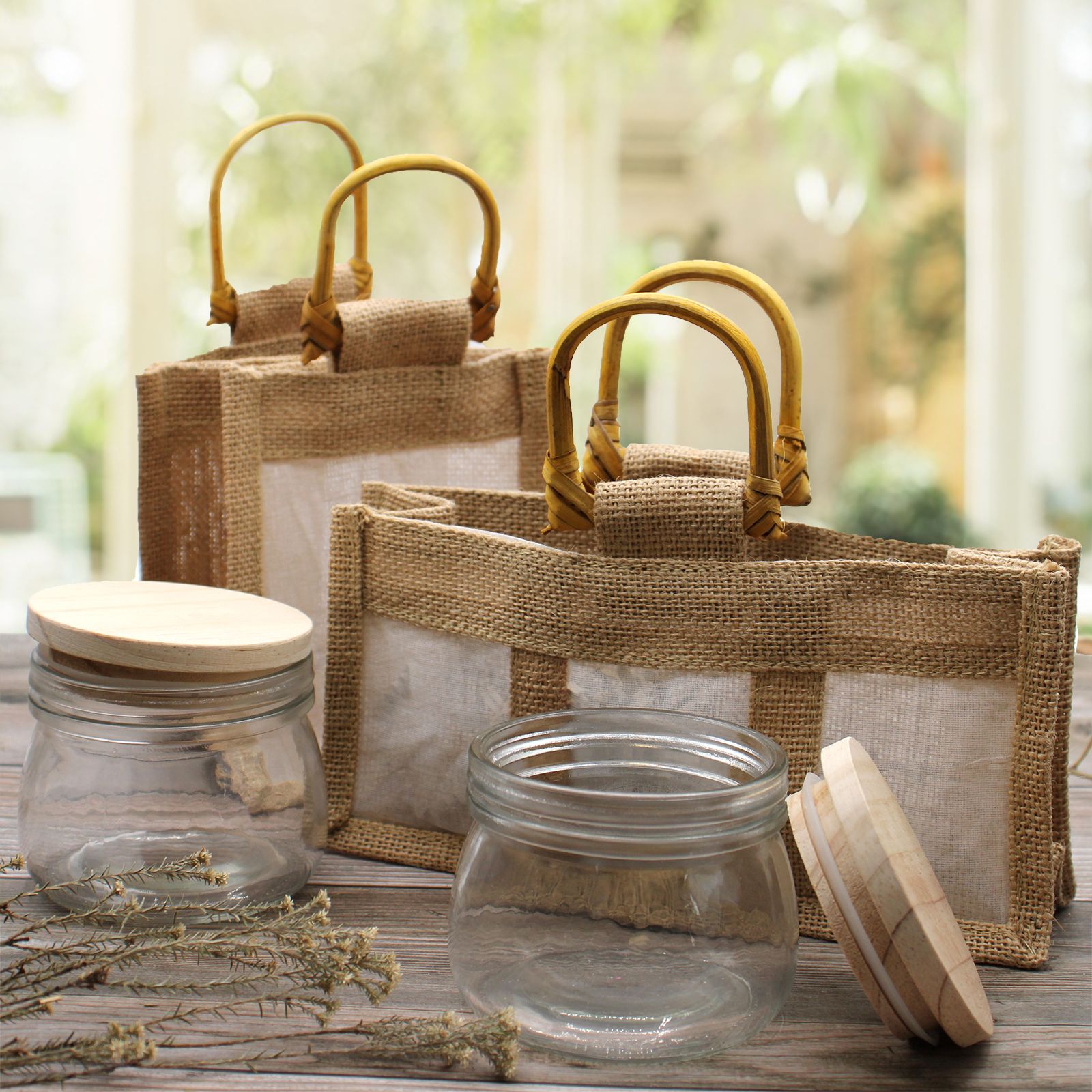 Polished One Window Jar Gift Bag 12X12X13Cm featuring natural patterning and unique variations - Luna Panther