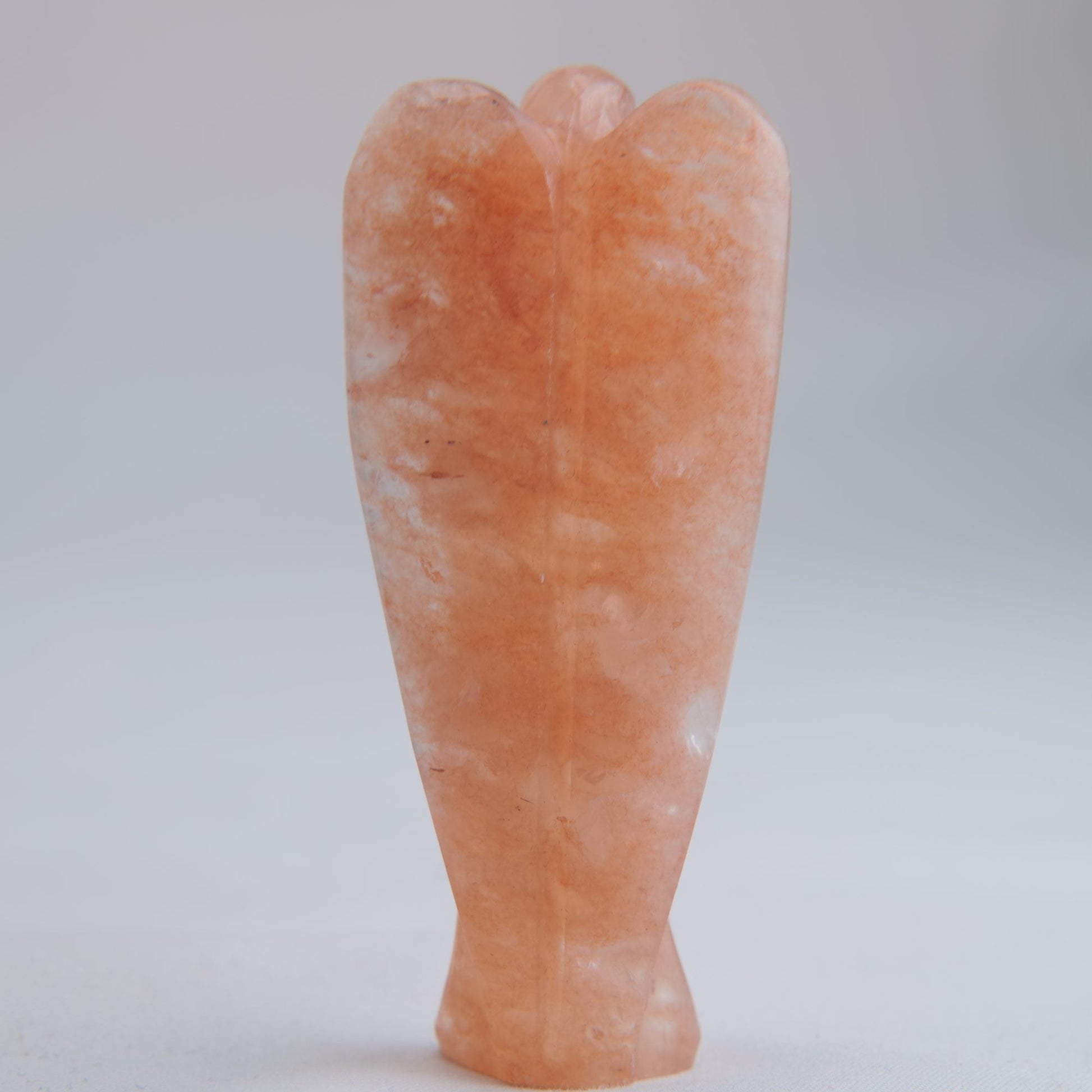 Orange Aventurine Angel Carving 51g 80mm - Luna Panther