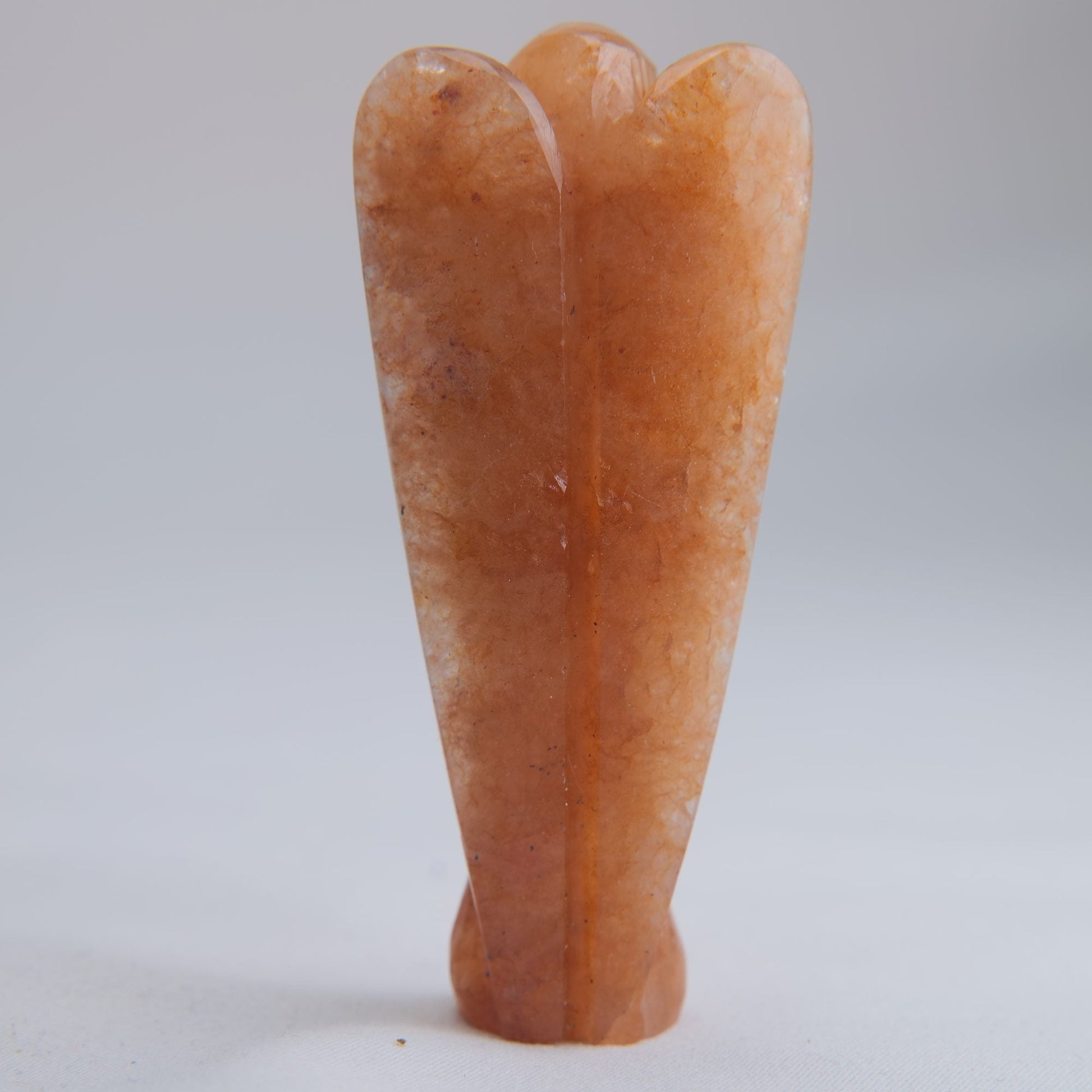 Orange Aventurine Angel Carving 53g 80mm - Luna Panther