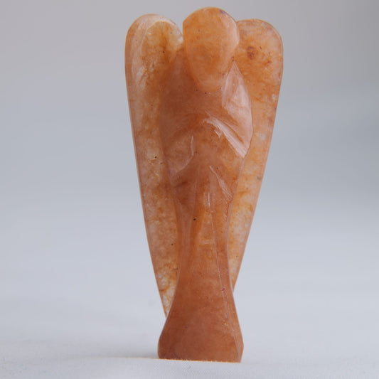 Orange Aventurine Angel Carving 53g 80mm - Luna Panther