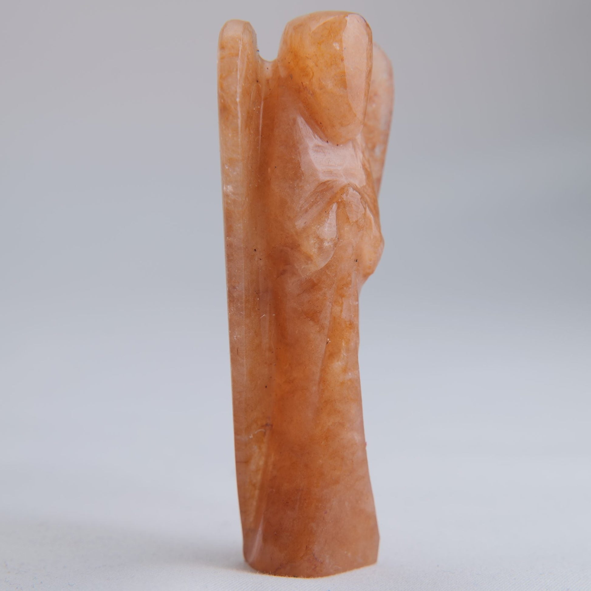 Orange Aventurine Angel Carving 53g 80mm - Luna Panther