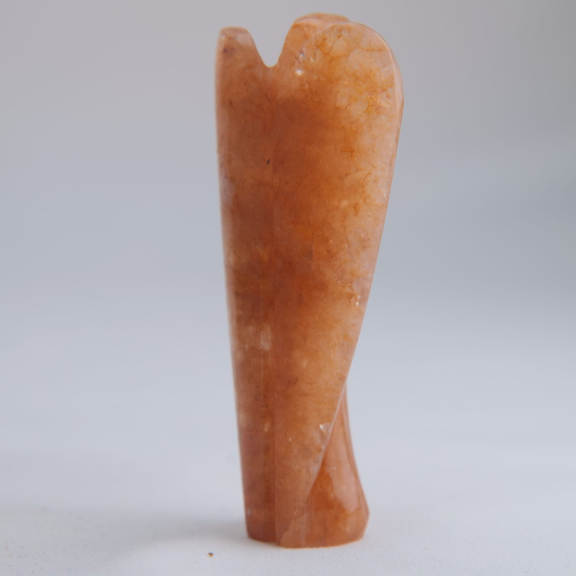 Orange Aventurine Angel Carving 53g 80mm - Luna Panther